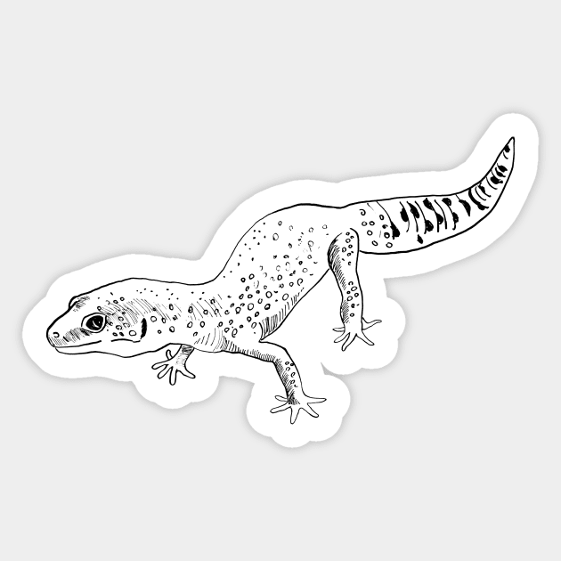 Gecko Sticker by VicaVeresk